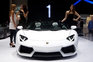 Lamborghini Aventador white